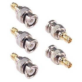 Rfaha F22-5 5pcs Bnc Male To Sma Female Rf Coax Adapter Coaxial Connector