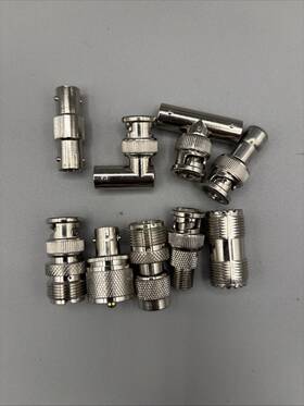 Bnc-jc-1.5 Rfalistar Bnc Male And Female Connector Lot Of 9 Pieces Nos