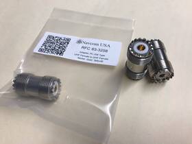 63-3258 Rfc 2 Model Uhf Double Female Adapter Mil # Pl-258 Teflon Gold Nickel