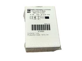 Nm-lcf12-d01 Rfs 416889 Radio Frequency Systems 1/2 Inch Coaxial Connector N Male New In Box Nm-lcf12-d01 Rfs 416889 Radio Frequency Systems 1/2 Inch Coaxial Connector N Male New In Box