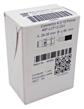 43f-lcf12-d01 Rfs Radio Frequency Systems Connector 4.3-10 Female A 24mm B 6.5mm