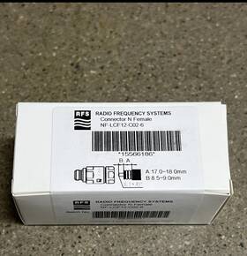 Nm-lcf12-co2-6 Rfs N Male Connector With Heat Shrink Boot-lot Of 18