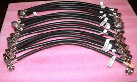 Rg-214 Rg214 M17/75 Lot Of 15 Flexible Coaxial Jumper Cable With N Male Connectors 16 Inch Long New