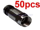 Rg6 50pcs Coax Connectors Tv Compression Ethernet Satellite Cable Internet Rg6 50pcs Coax Connectors Tv Compression Ethernet Satellite Cable Internet