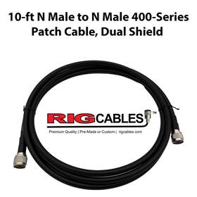 V-rci-400-so-gmngmn-10 Rig Cables Llc 10-ft N-male To 400-series Ultra Low Loss Coax By
