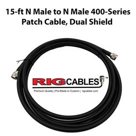 V-rci-400-so-gmngmn-15 Rig Cables Llc 15-ft N-male To 400-series Ultra Low Loss Coax By