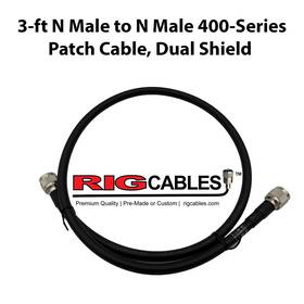 V-rci-400-so-gnmgnm-3 Rig Cables Llc 3-ft N-male To 400-series Ultra Low Loss Coax Patch Cable