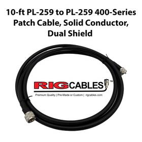 V-rci-400-so-gplgpl-10 Rig Cables Llc 10-ft Pl-259 To 400-series Ultra Low Loss Coax Cable Patch