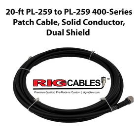 V-rci-400-so-gplgpl-20 Rig Cables Llc 20-ft Pl-259 To 400-series Ultra Low Loss Coax Patch Cable