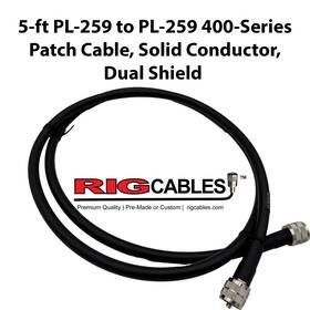 V-rci-400-so-gplgpl-5 Rig Cables Llc 5-ft Pl-259 To 400-series Ultra Low Loss Coax Patch Cable