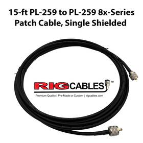 V-rci-8x-st-gplgpl-15 Rig Cables Llc 15-ft Pl-259 To Rg-8x-series Low Loss Coax Patch Cable