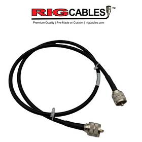 V-rci-8x-st-gplgpl-3 Rig Cables Llc 3-ft Pl-259 To Rg-8x Low Loss Coax By
