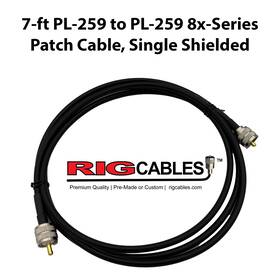 V-rci-8x-st-gplgpl-7 Rig Cables Llc 7-ft Pl-259 To Rg-8x-series Low Loss Coax Patch Cable