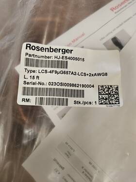 Hj-es4005015 Rosenberger Rosemberger 15ft Hybrid Jumper Hj-es4005015 Rosenberger Rosemberger 15ft Hybrid Jumper