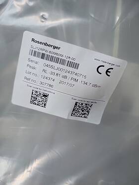 Slj12rpw-60m60m-12ft-00 Rosenberger Lot Of 15 - Jumper Assembly Cable Slj12rpw-60m60m-12ft-00 Rosenberger Lot Of 15 - Jumper Assembly Cable