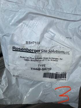 Th447-sh1014 Rosenberger 10-pk Snap-tak Plus Polymer Snap-in Hanger