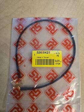 526-0421 Rs Pro Rg174 Sma Male To Ra Coaxial Cable 3ghz 300mm