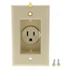 S3713-i Pass And Seymour Ivory Clock Hanger Recessed Outlet 785007687804 S3713-i Pass And Seymour Ivory Clock Hanger Recessed Outlet 785007687804