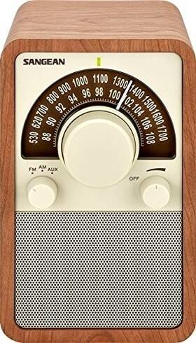 Wr-15wl Sangean 729288128908 Fm / Am Wooden Cabinet Receiver - Walnut Wr15wl
