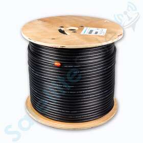 Ss-rg6-77tri-mess Satellitesale Rg6 Trishield 77% Coaxial Cable With Messenger Wire Pvc Black Ss-rg6-77tri-mess Satellitesale Rg6 Trishield 77% Coaxial Cable With Messenger Wire Pvc Black