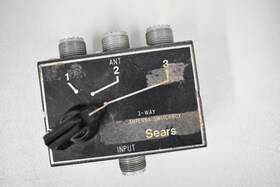 613599 Sears 3-way Antenna Switch Model 526 3699 Cb Ham Radio