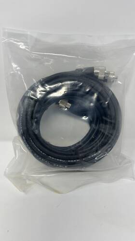 Sh-d812p Shark 12 Foot Black Rg59/u Co-phase Coax Cb Radio Dual Antenna Coaxial Cable 12ft
