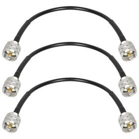 Pl259 Shenzhenshi Maoke Keji Youxiangongsi 313034471495 Rg8x Jumper Cable 1ft 3 Pack Cb Coax Uhf Connector 50 Ohm Low Loss F