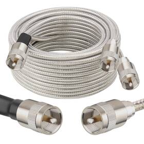 Rg8x Shenzhenshi Maoke Keji Youxiangongsi 313111533528 Dual Cb Antenna Coax Cable 18ft Low Loss Stranded Core Co-phase