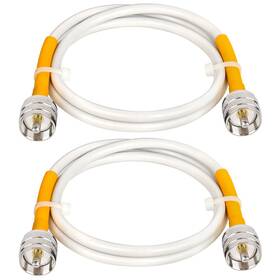 Pl259 Shenzhenshi Maoke Keji Youxiangongsi 445028655611 Rg8x Jumper Cable 3ft 2 Pack Cb Coax 50 Ohm Uhf Male To Low Loss An Pl259 Shenzhenshi Maoke Keji Youxiangongsi 445028655611 Rg8x Jumper Cable 3ft 2 Pack Cb Coax 50 Ohm Uhf Male To Low Loss An