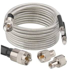 B0f5q69p9v Shenzhenshi Maoke Keji Youxiangongsi Dual Cb Antenna Coax Cable Low Loss Rg8x Stranded Core With 18ft