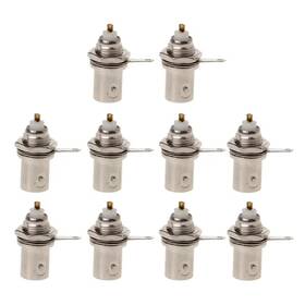 Shopsmart Hub 445043356364 10pcs/set Bnc Female Nut Bulkhead Solder Connector Adapter For Video Surveillanc
