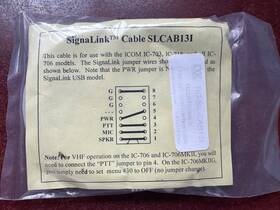 Slcab13i Signalink Cable For Icom Radios