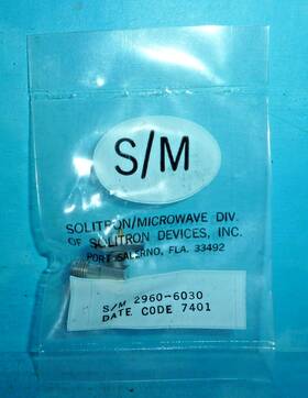 2960-6030 Solitron Panel Mount Connector Sma M 90 Nos Sealed