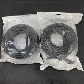 X002hcpmhv Solutioncables 50ft Bnc Twist Male To Coax Cable Black Sdi Cctv/dvr/tv Lot Of 2