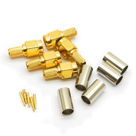 Rg400 Speedyfpv 615764120675 10pcs Male Crimp Rf Connector For Rg58 Rg142 Cable With Sleeves Sma Mal