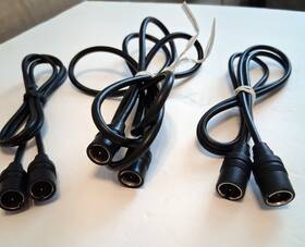 104-010316 Standard Lot Of 3 Coaxial Cable Wire 3.5ft Rg6 F Type Female