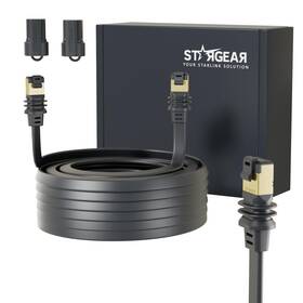 Stargear Sg-spx-spx-v3-flat-bk-10m 32.8ft Starlink Gen 3/mini Cable Flat Power Ethenet