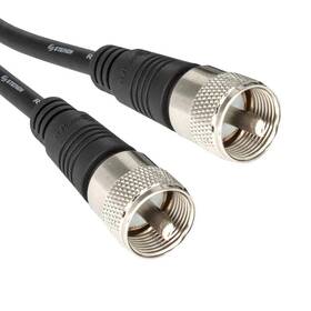 Pl259 Steren 884645185649 Rg8x Coaxial Cable 50 Ft 2 Pack Cb Coax With Uhf Connectors Male To