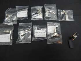 Ssa-1102a-rg-58-u Super Pilot Sma Male Ssa-1102a-rg-58/u Crimp Nickel Plated Rg-58 Connector - Lot Of 10
