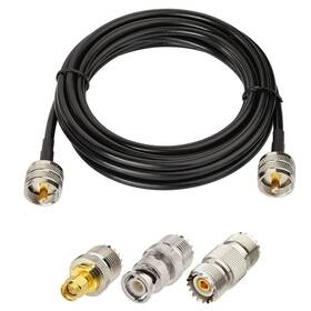 Pl259 Superbat 690770155507 Cable Cb Coax Uhf Rg58 Coaxial 10ft 3pcs Sma/bnc/pl259/so2