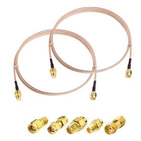 Superbat 690770155958 Sma Male To Female Rf Coaxial Coax Cable 12inches 5pcs Adapter