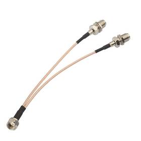 Superbat 790404670953 Ftype Splitter Cable F Male To Dual Female Coax Vtype Type Tv Superbat 790404670953 Ftype Splitter Cable F Male To Dual Female Coax Vtype Type Tv