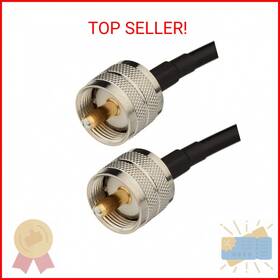 Pl-259 Superbat 790404682659 Uhf Male To Low Loss Digital Coax Jumper Cab