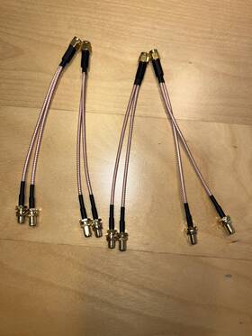 Bydc001sma042 Superbat Sma Splitter Cable Male To Dual Female - 4 Pack