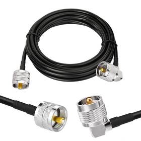Gp-ca-uh-64 Superbat Pl259 Cable 10ft Right Angle Uhf To Rg58 Coaxial J Gp-ca-uh-64 Superbat Pl259 Cable 10ft Right Angle Uhf To Rg58 Coaxial J
