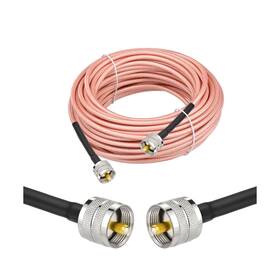 Gp-ca-uh-84 Superbat Cb Radio Coax Cable 50ft Rg142 With Uhf Pl259 To Pl 259 C