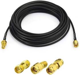 Rg174 Superbat Sp907 Rf Coaxial Sma Male To Female Bulkhead 15ft Cable 3pcs C Rg174 Superbat Sp907 Rf Coaxial Sma Male To Female Bulkhead 15ft Cable 3pcs C