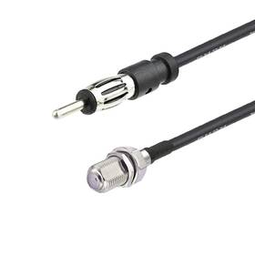 Supmory 797427895431 F To Am/fm Adapter Rg174 Coax Cable 12 Inches Pigtail Jumper Rf Coaxial Fo