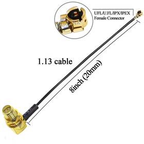 1.13ipxk-smak Supreme-goodsoutlet Ipx 1.13 Cable Sma Female Connector To Ufl/u.fl/ipx/ Low Loss P