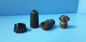 En3c5m Switchcraft 3 Pieces 5 Position Circular Connector Plug Gold Solder